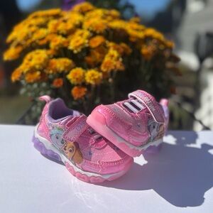 Pink Paw Patrol Kids' Light-Up Sneakers